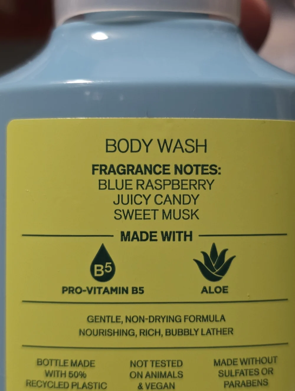 Bath & Body Works Blue Raspberry Burst Body Wash 10oz NEW RARE
